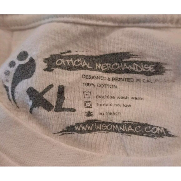 Insomniac Beyond Wonderland Queen of Hearts Unisex White Graphic Tee T-Shirt XL - Picture 6 of 6